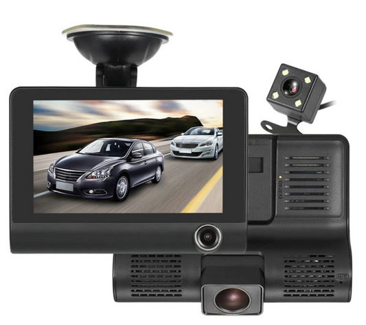 Camera video auto Full Hd, filmare frontala, habitaclu si marsarier