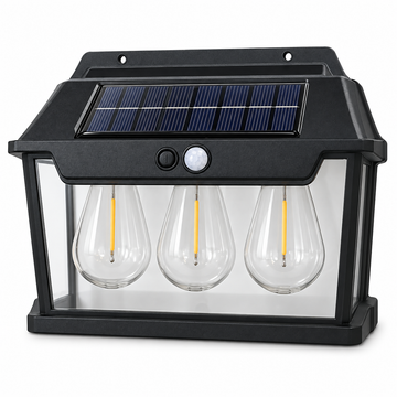 Lampa Solara de Perete cu 3 LED-uri, Senzor Miscare, Exterior IP
