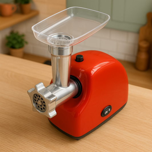 Masina de Tocat Carne Electrica 3000W cu Functie Reverse si 2 Site Inox (5mm, 7mm)
