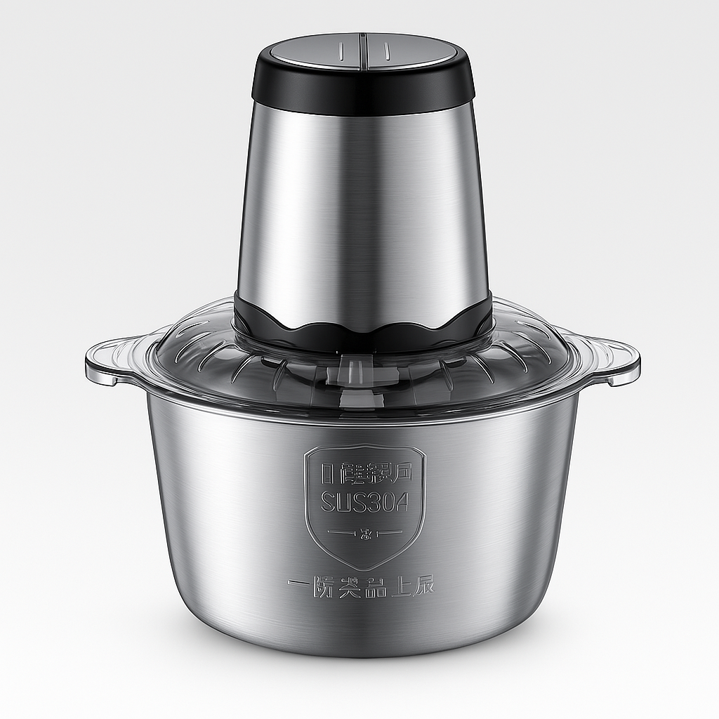 Tocator electric cu vas inox 2 litri, motor puternic din Cupru, 300W