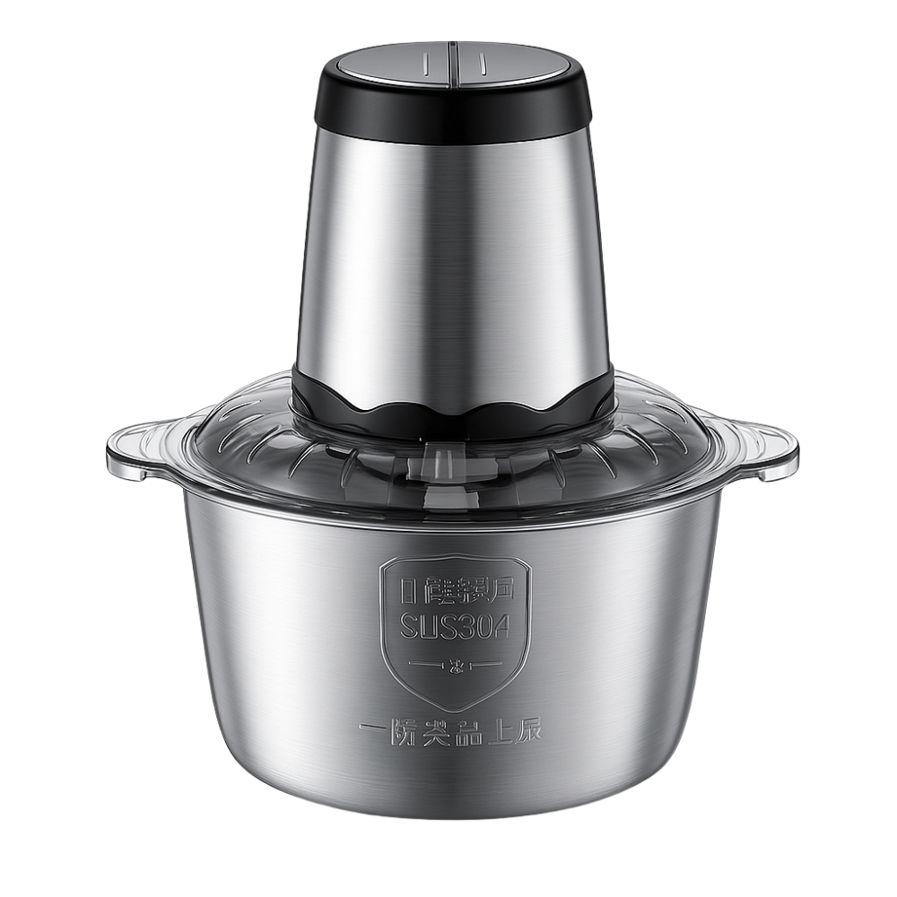 Tocator electric cu vas inox 2 litri, motor puternic din Cupru, 300W