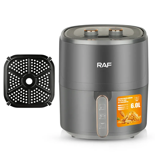 Air Fryer RAF 5325 - Friteuza cu Aer Cald, Fara Ulei, Capacitate 6L, 1500W