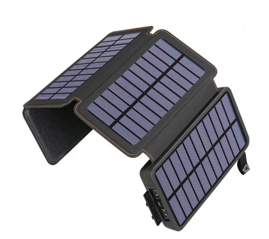 Baterie externa, pliabila cu 4 panouri solare de mare putere, 20.000mah