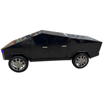 Boxa Bluetooth Tesla Cybertruck, Panou Solar, RGB 30cm, Rotile Functionale