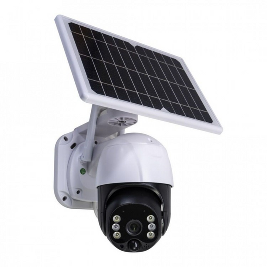 Camera supraveghere video cu panou solar, 1080P Wi-Fi, slot microSD night vision