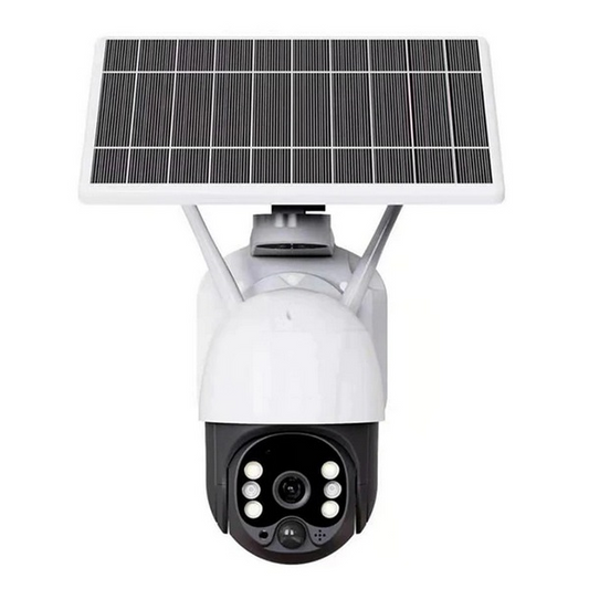 Camera supraveghere video cu panou solar, 1080P Wi-Fi, slot microSD night vision