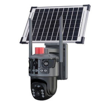 Camera Supraveghere Video FULL HD cu Panou Solar 7,5W, Conexiune 4G, Tracking Inteligent, Rotire si Alarma Miscare – Card Memorie 32GB Cadou