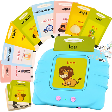 Cititor Carduri Educativ Bilingv Romana-Engleza, 448 Cuvinte, USB, 3+