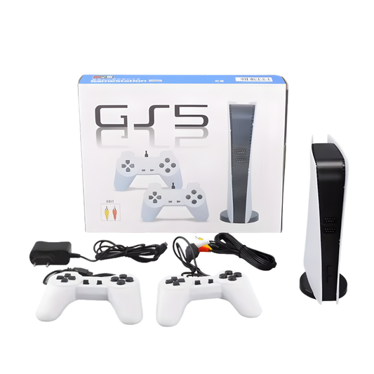 Consola Retro Mini SYNO GS5, 200 Jocuri, 2 Controllere Wired, Alb