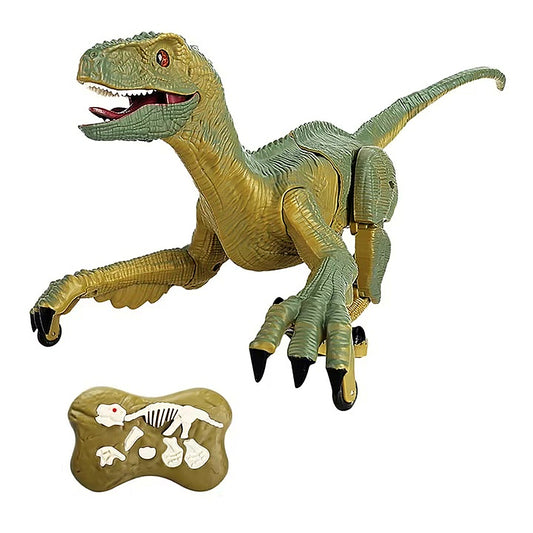 Dinozaur Velociraptor Interactiv cu Telecomanda, Lumini si Sunete