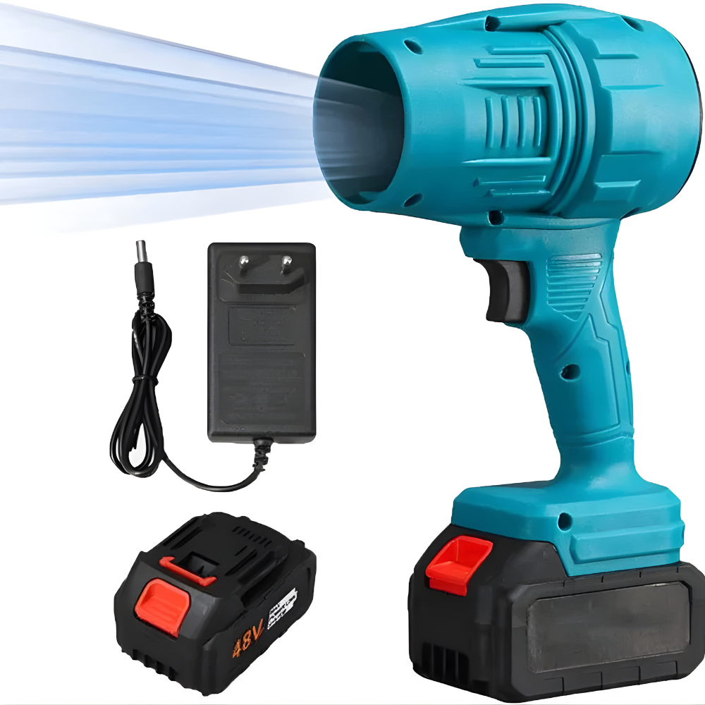 Suflantă Extreme Fan, Portabila, 2 Acumulatori 21v, 60m/s