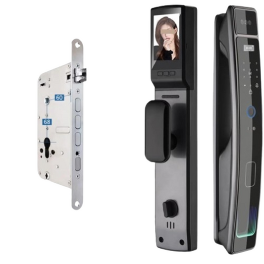 Incuietoare Smart cu Recunoastere Faciala, Amprenta, Cod PIN, Card RFID si WiFi