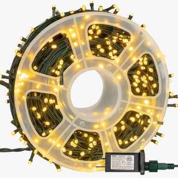 Instalatie Rola 100m, 1000 led, Protectie Apa, IP 44, Alb Cald
