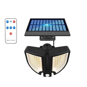 Lampa LED Solara 18W cu Senzor Miscare, Telecomanda, IP66