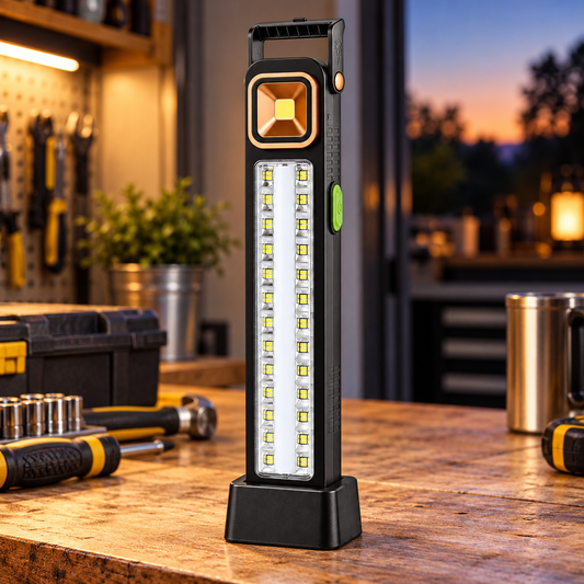 Lanterna Solara 48 LED COB 2W, Acumulator 3600mAh, Powerbank USB