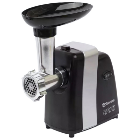 Masina de Tocat Carne Electrica Sakura, 1600W, Inox, Reverse
