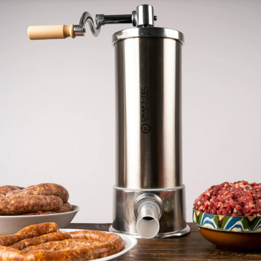 Masina pentru umplut carnati,vertical, 4kg, inox, 5 palnii, prindere menghina