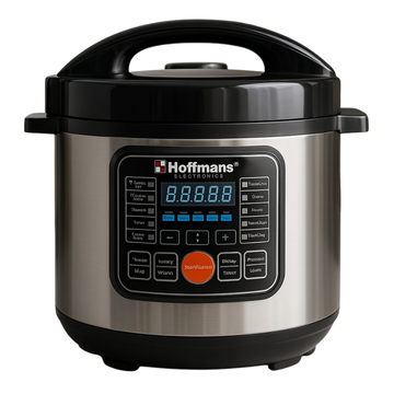 Oala electrica sub presiune din inox Hoffman 12L capacitate mare, gatire rapida