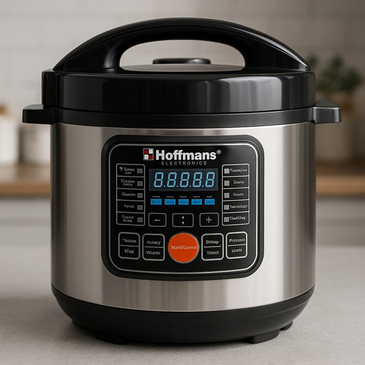 Oala electrica sub presiune din inox Hoffman 12L capacitate mare, gatire rapida