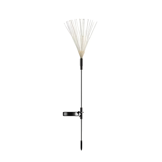 Set 2 Lampi Solare LED Gradina, 90 LED-uri Artificii, Multicolor, Tija Metalica 60cm, IP65, Auto ON/OFF, Decor Exterior
