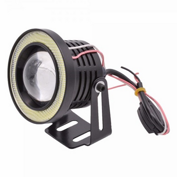 Set 2 Proiectoare cu Lupa LED Angel Eyes 3 inch