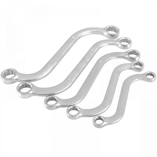 Set 5 Chei Duble Tip S Disen, 10x11 – 18x19 mm, Otel Crom-Vanadiu, Profesionale