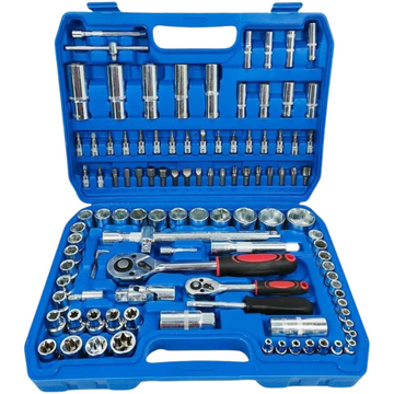 Set Chei Tubulare si Biti New Tools 108 Piese, Otel Crom Vanadiu, Cu Cutie, Reparatii Auto si Uz Casnic