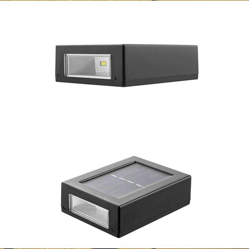 Set de 2 lampi solare pentru perete, senzor de lumina, lumina calda