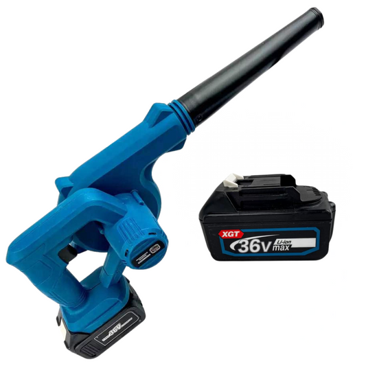 Suflanta si aspirator frunze 2 in 1,  acumulator 36V 5Ah, debit aer 13.2 mc/min, sac colector inclus, functionare fara fir