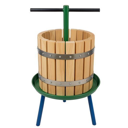 Teasc de struguri 40L din lemn si metal, constructie robusta