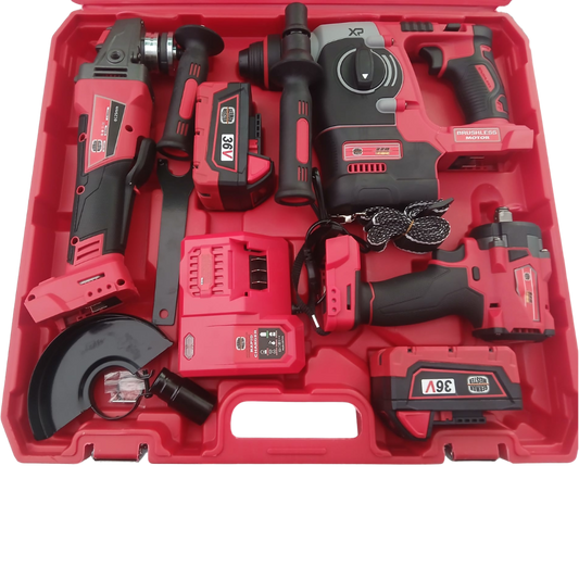 Trusa 3 in 1 German Meister Brushless 36V 8Ah, 2 Acumulatori, Valiza