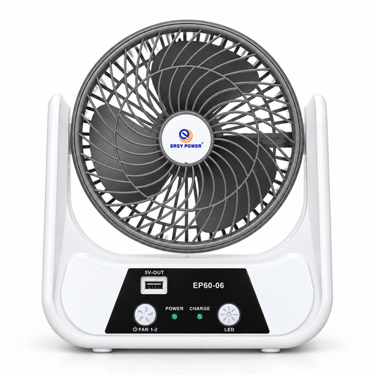 Ventilator Solar cu 2 Becuri LED, Lanterna, USB si Radio FM